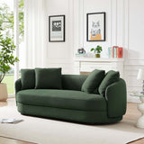 Dylan Olive Green Boucle Sofa from Midinmod - Luna Furniture