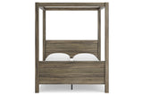 Shallifer Brown Queen Canopy Bed