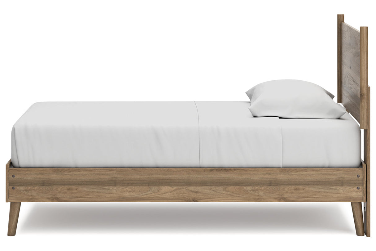 Aprilyn Honey Twin Panel Bed