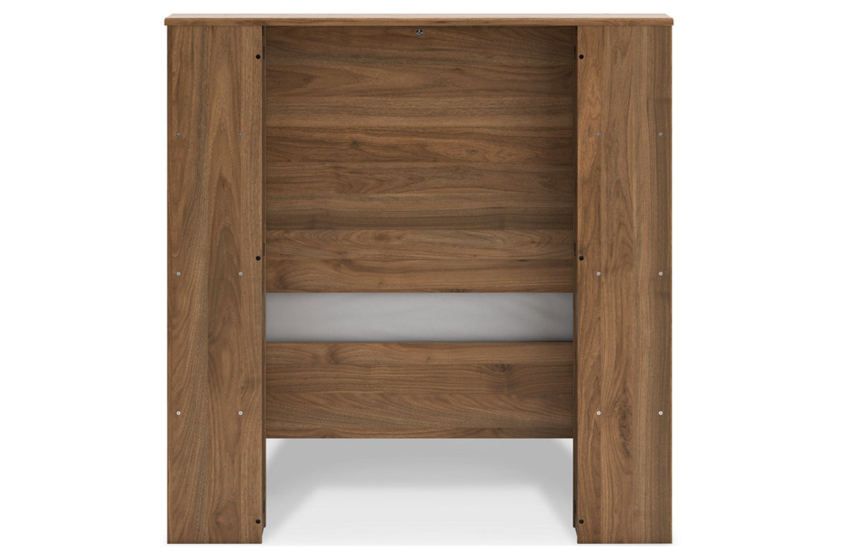 Aprilyn Honey Twin Bookcase Bed