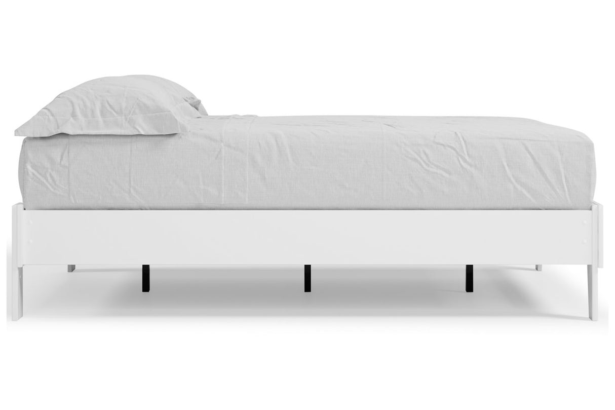 Piperton White Full Platform Base Bed from Ashley - Luna Furniture