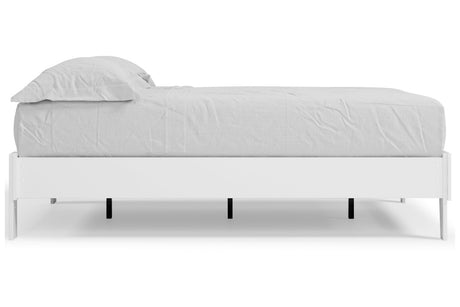 Piperton White Full Platform Base Bed from Ashley - Luna Furniture