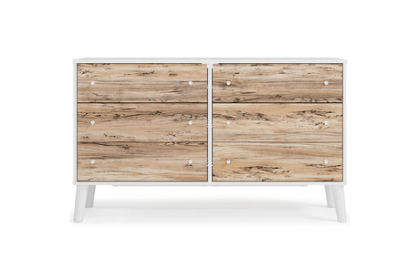 Piperton Two-tone Brown/White Dresser from Ashley - Luna Furniture
