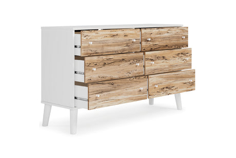 Piperton Two-tone Brown/White Dresser from Ashley - Luna Furniture