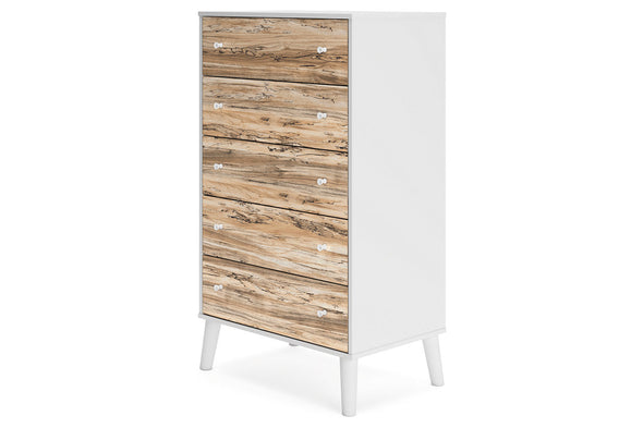 Piperton Two-tone Brown/White Chest of Drawers