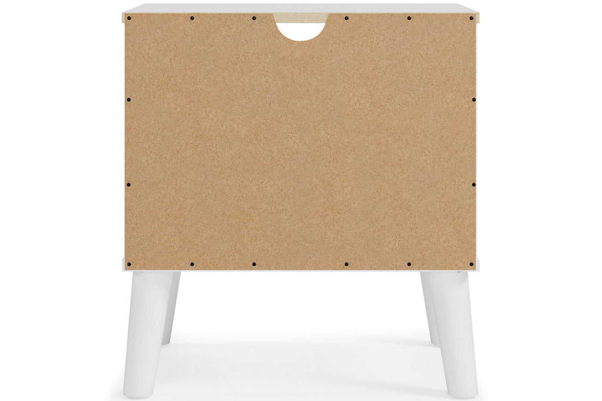 Piperton Two-tone Brown/White Nightstand from Ashley - Luna Furniture