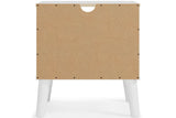 Piperton Two-tone Brown/White Nightstand -  - Luna Furniture
