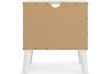 Piperton Two-tone Brown/White Nightstand from Ashley - Luna Furniture