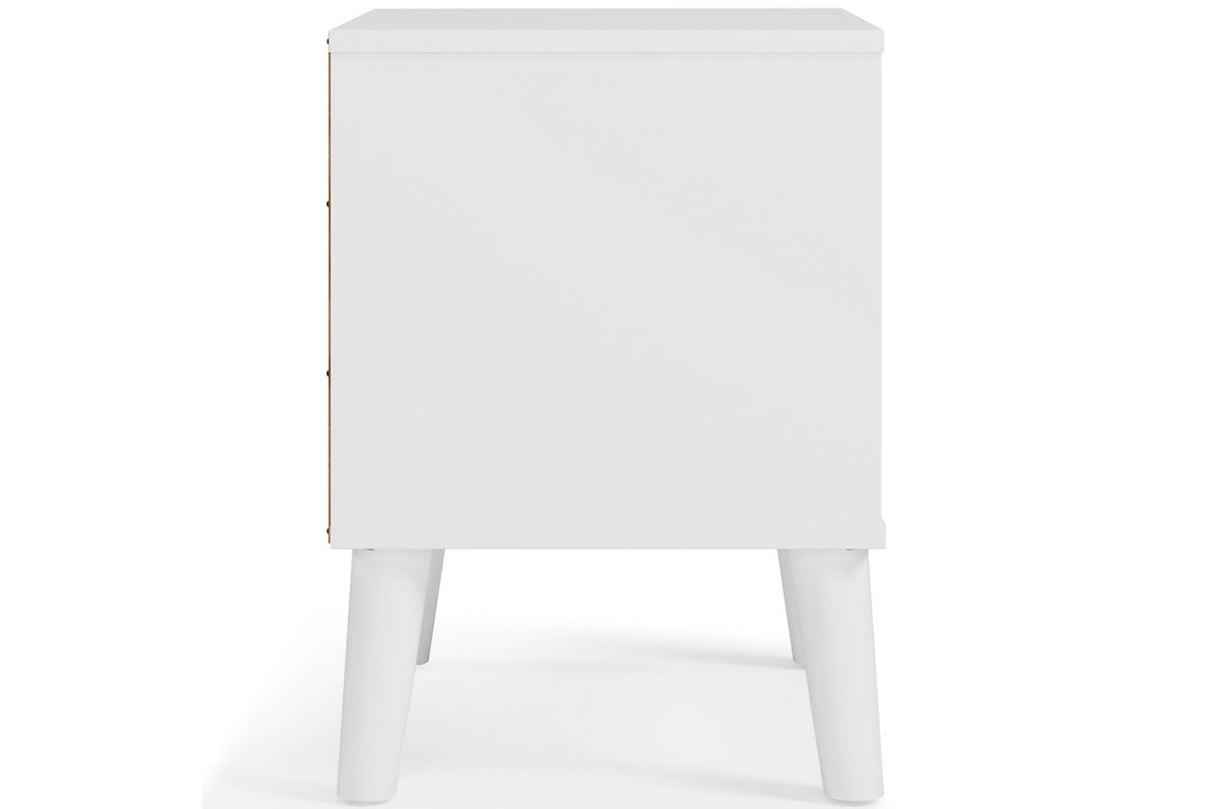 Piperton Two-tone Brown/White Nightstand from Ashley - Luna Furniture