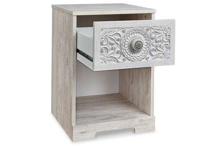 Paxberry Whitewash Nightstand from Ashley - Luna Furniture