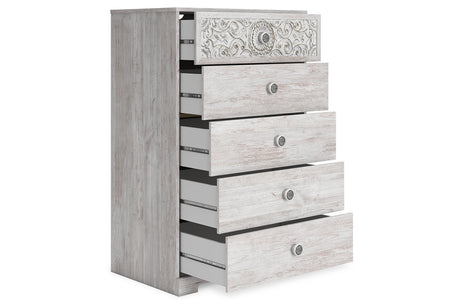 Paxberry Whitewash Chest of Drawers
