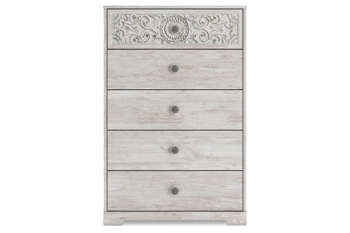 Paxberry Whitewash Chest of Drawers