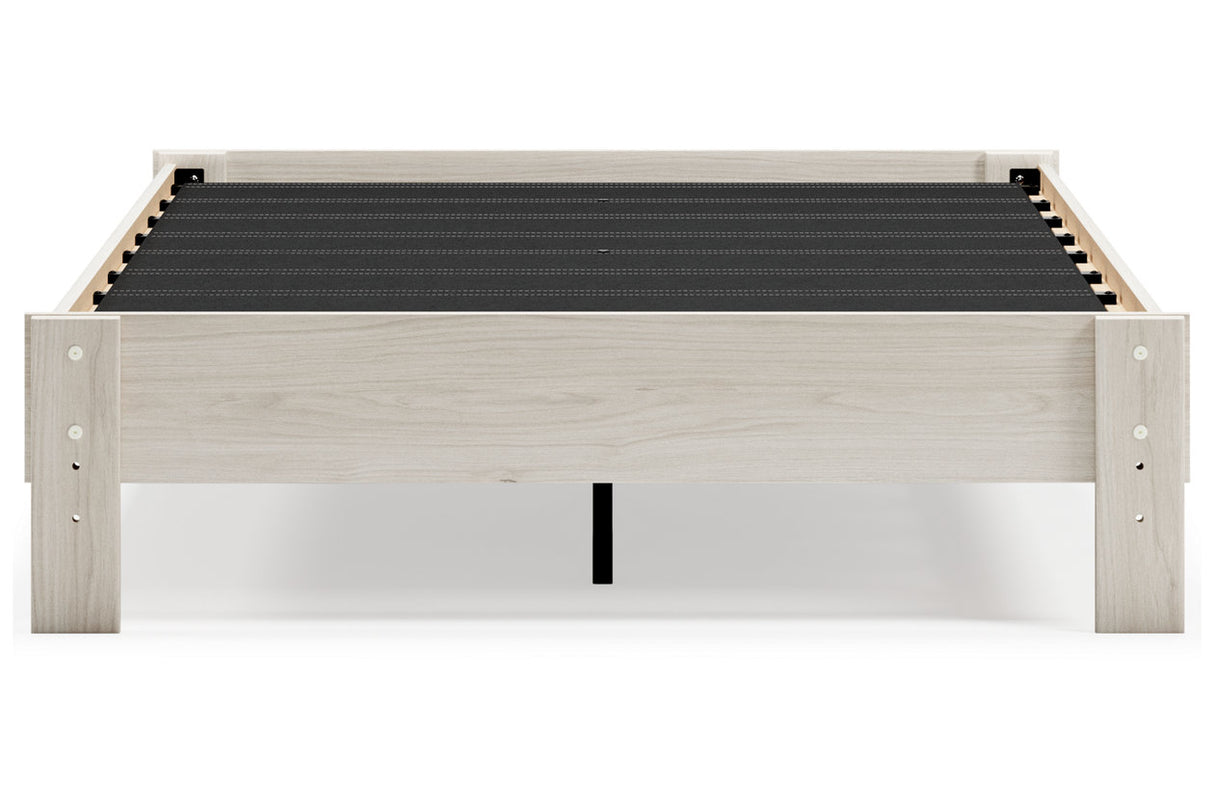 Socalle Light Natural Full Platform Base Bed from Ashley - Luna Furniture