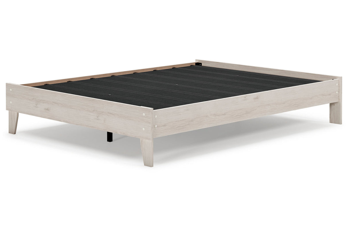 Socalle Light Natural Queen Platform Base Bed from Ashley - Luna Furniture