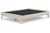 Socalle Light Natural Queen Platform Base Bed from Ashley - Luna Furniture
