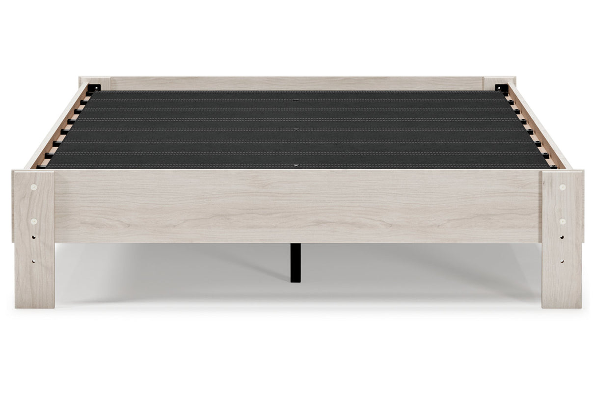 Socalle Light Natural Queen Platform Base Bed from Ashley - Luna Furniture