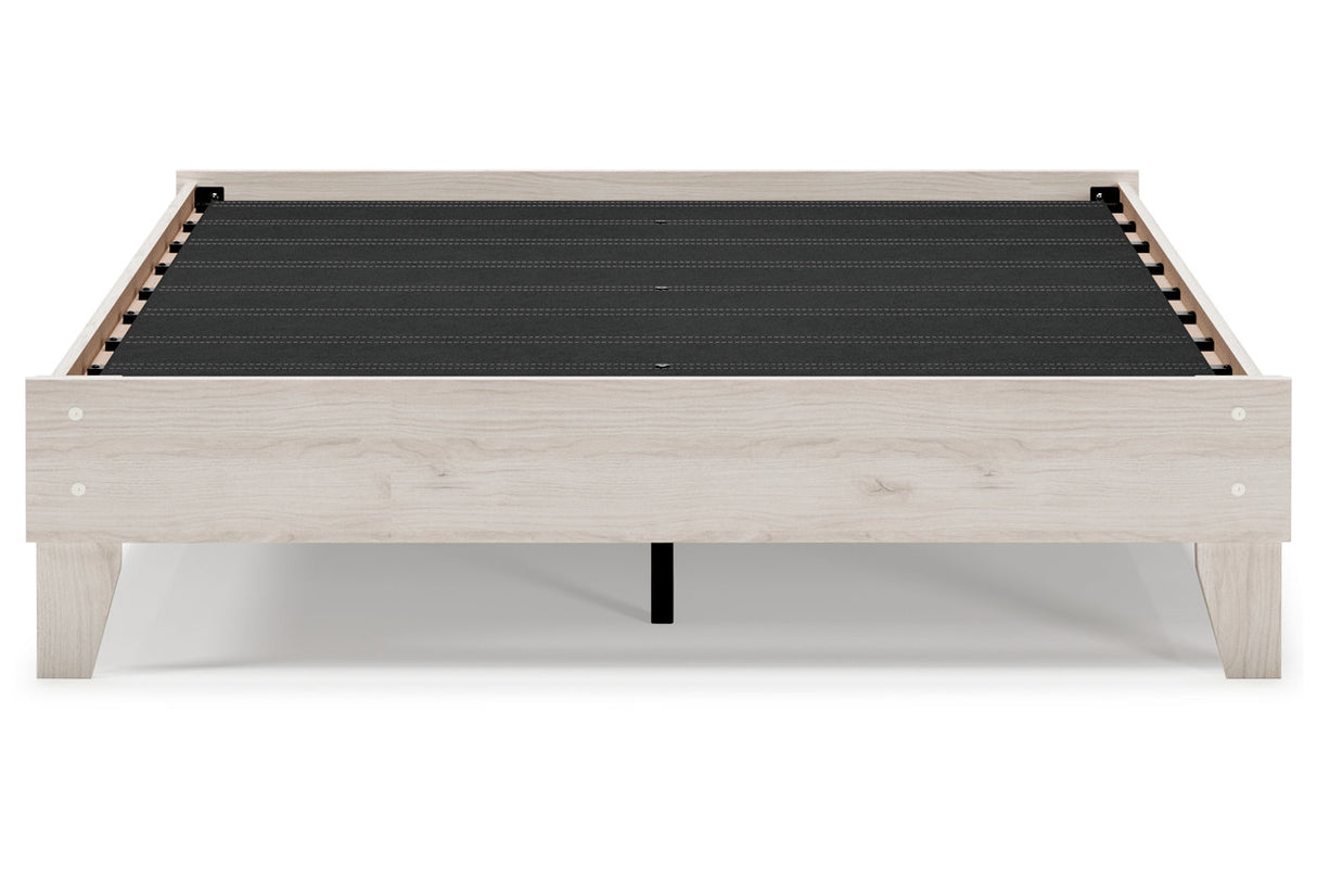 Socalle Light Natural Queen Platform Base Bed from Ashley - Luna Furniture