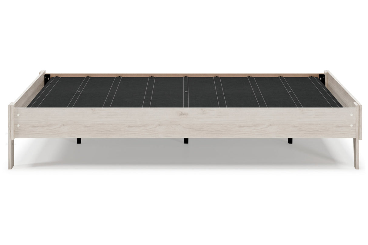 Socalle Light Natural Queen Platform Base Bed from Ashley - Luna Furniture
