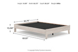Socalle Light Natural Queen Platform Base Bed from Ashley - Luna Furniture