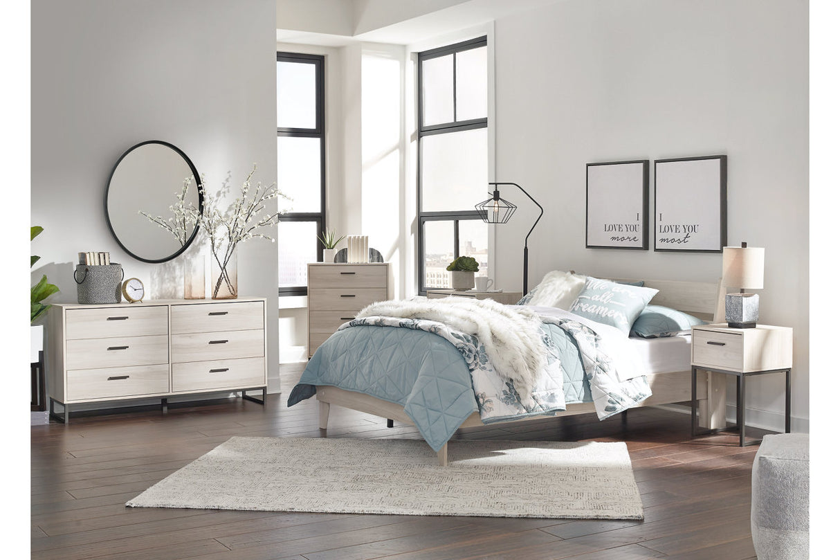 Socalle Light Natural Youth Platform Base Bedroom Set from Ashley - Luna Furniture