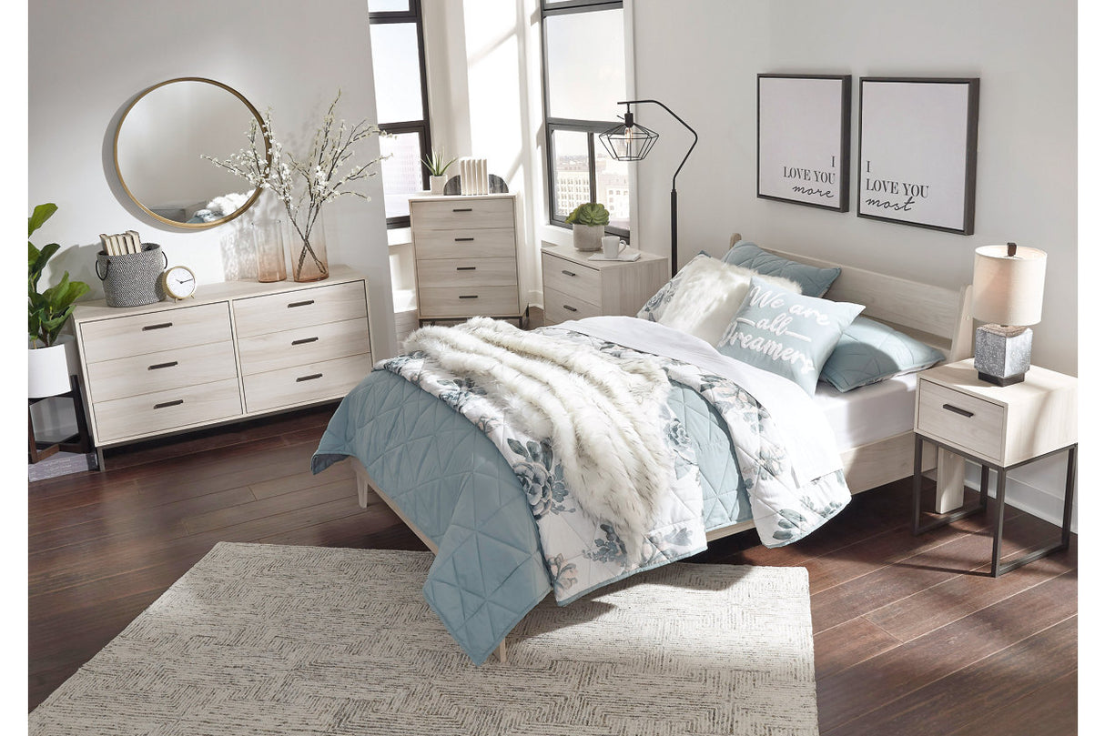 Socalle Natural Full Platform Bed from Ashley - Luna Furniture