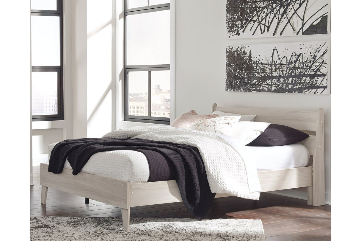 Socalle Natural Queen Platform Bed from Ashley - Luna Furniture