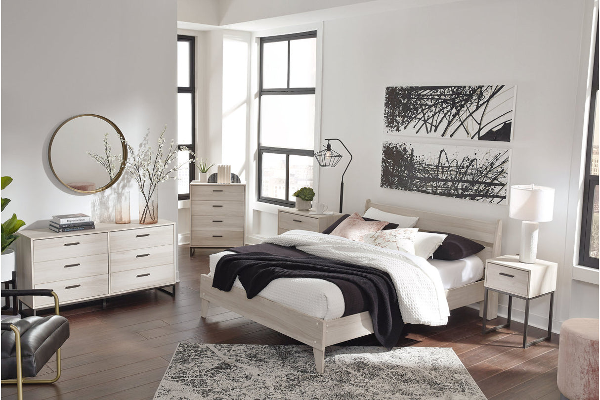 Socalle Natural Queen Platform Bed from Ashley - Luna Furniture