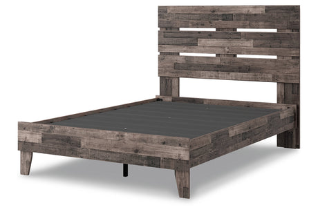 Neilsville Multi Gray Full Platform Bed from Ashley - Luna Furniture