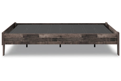 Neilsville Multi Gray Full Platform Base Bed from Ashley - Luna Furniture