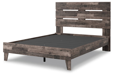 Neilsville Multi Gray Queen Platform Bed from Ashley - Luna Furniture
