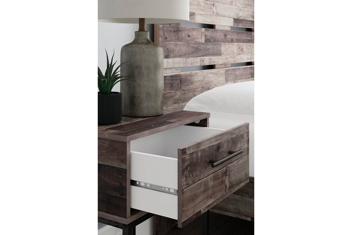 Neilsville Multi Gray Nightstand from Ashley - Luna Furniture