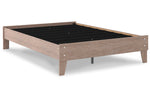Flannia Gray Full Platform Bed