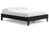 Finch Black Queen Platform Base Bed from Ashley - Luna Furniture