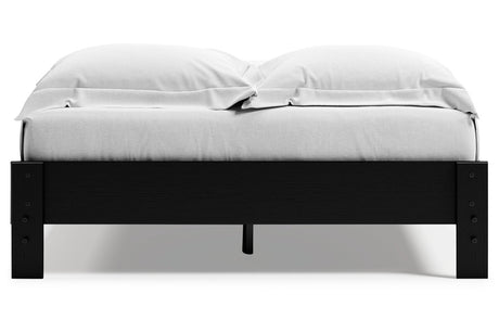 Finch Black Queen Platform Base Bed from Ashley - Luna Furniture