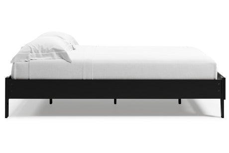 Finch Black Queen Platform Base Bed from Ashley - Luna Furniture