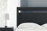 Finch Black Queen Panel Headboard from Ashley - Luna Furniture