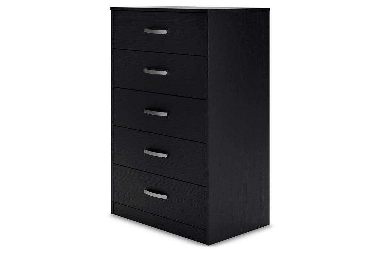 Finch Black Chest of Drawers from Ashley - Luna Furniture