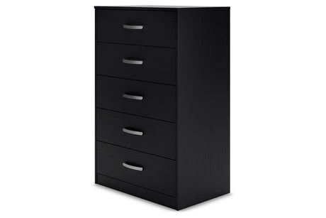 Finch Black Chest of Drawers from Ashley - Luna Furniture