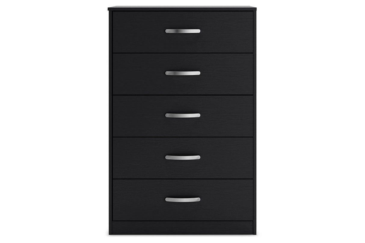 Finch Black Chest of Drawers from Ashley - Luna Furniture