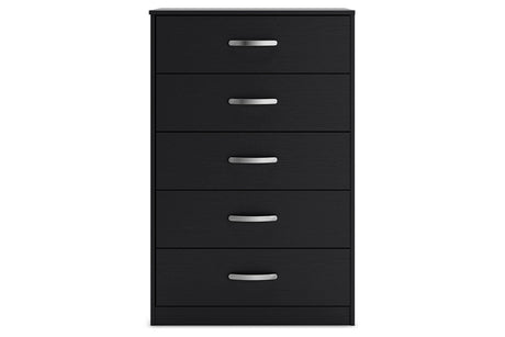 Finch Black Chest of Drawers from Ashley - Luna Furniture