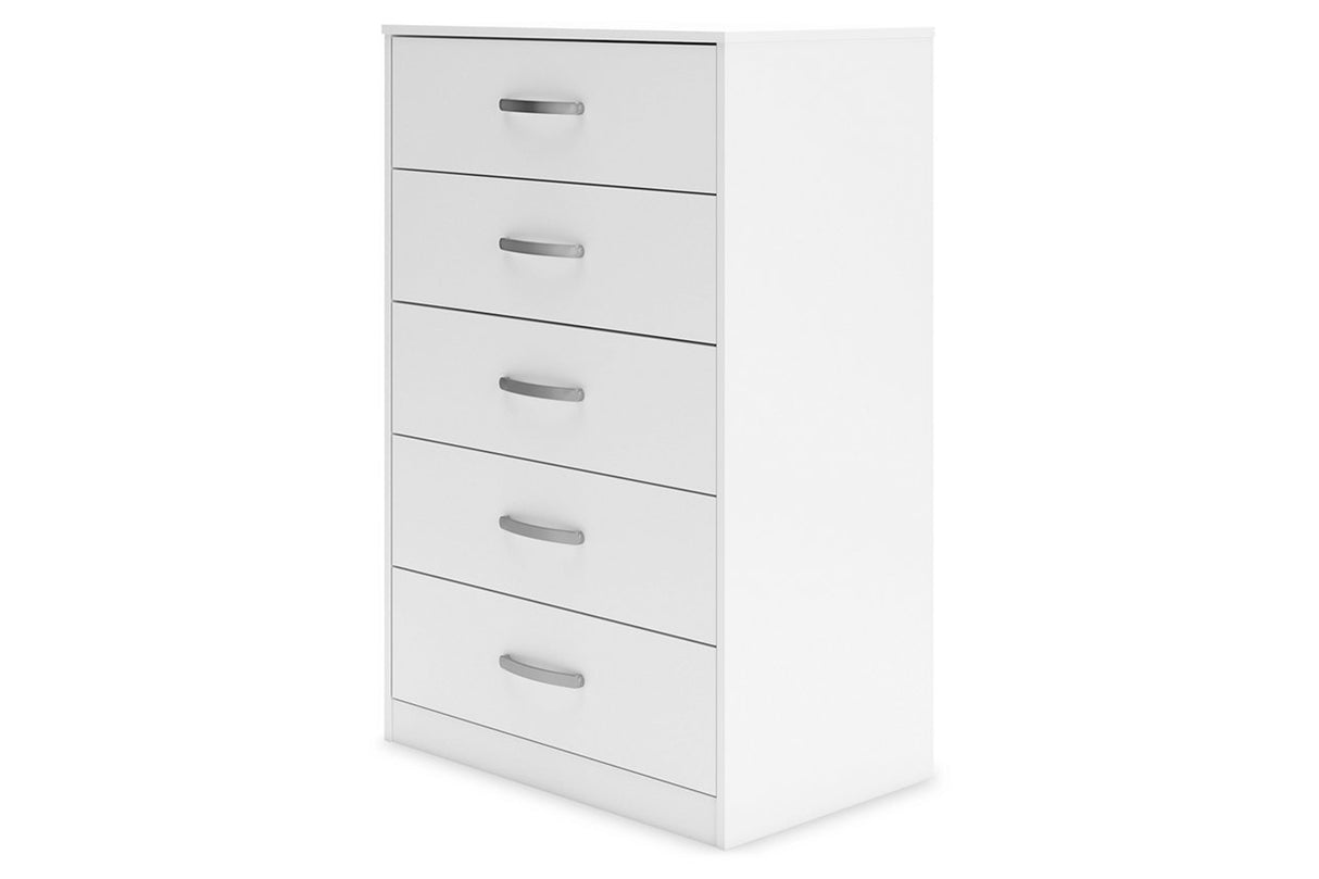 Flannia White Chest of Drawers