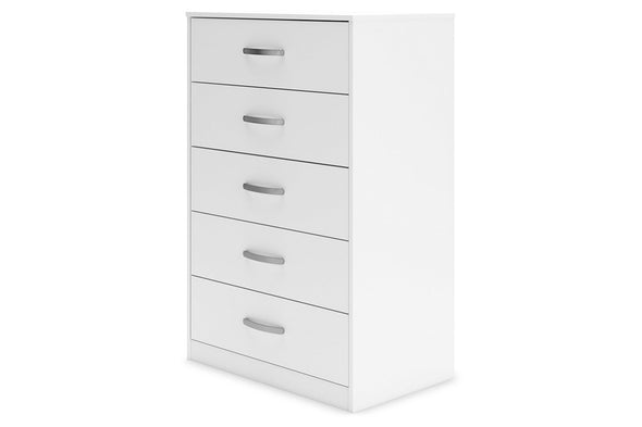 Flannia White Chest of Drawers