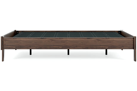 Calverson Mocha Queen Platform Base Bed from Ashley - Luna Furniture