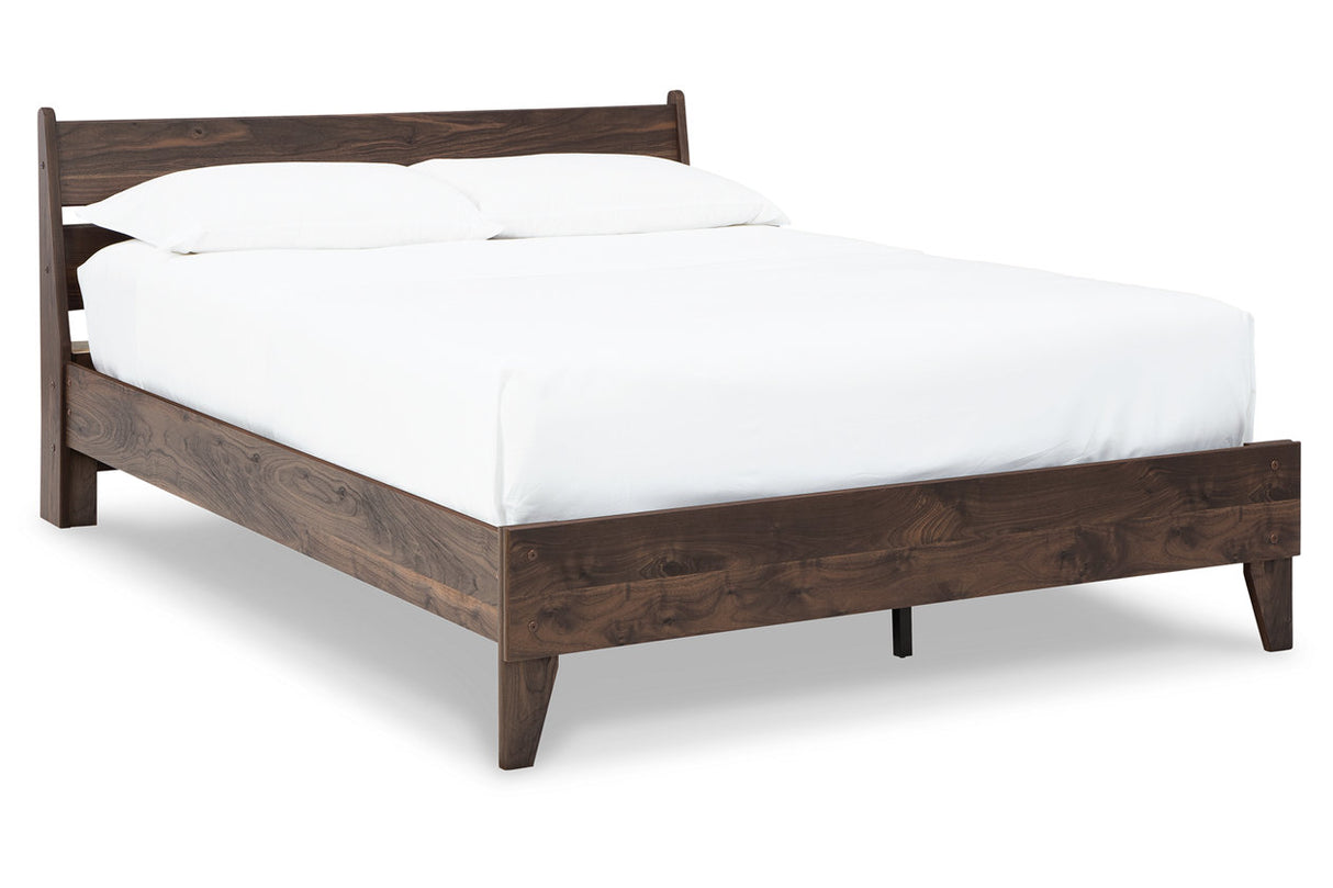 Calverson Mocha Full Platform Bed from Ashley - Luna Furniture