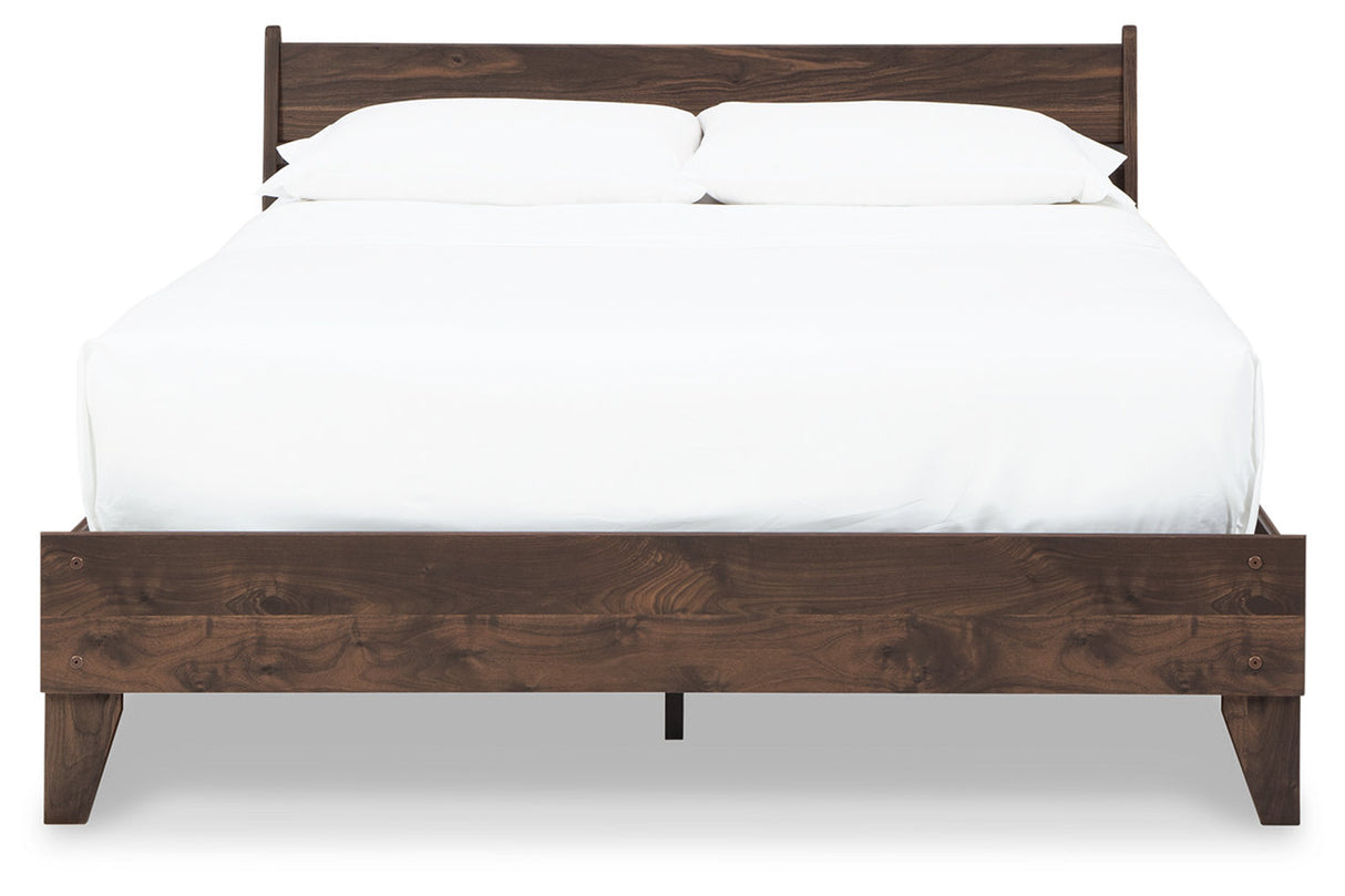 Calverson Mocha Full Platform Bed from Ashley - Luna Furniture