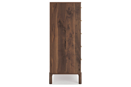 Calverson Mocha Chest of Drawers from Ashley - Luna Furniture
