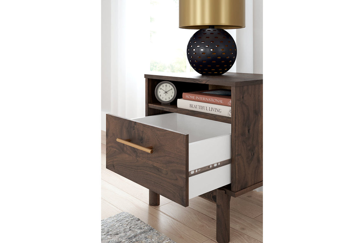 Calverson Mocha Nightstand from Ashley - Luna Furniture