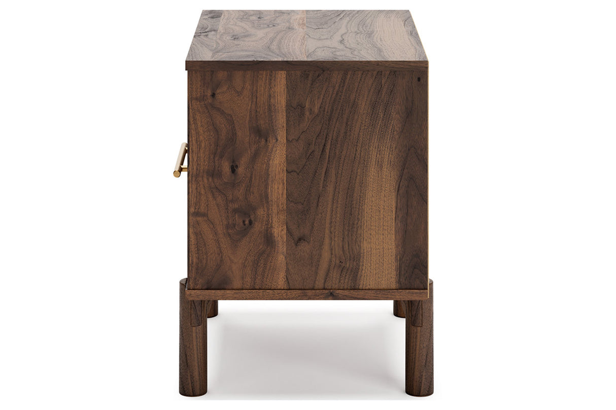 Calverson Mocha Nightstand from Ashley - Luna Furniture