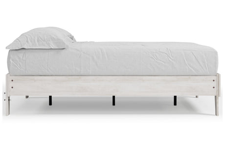 Shawburn Whitewash Full Platform Base Bed from Ashley - Luna Furniture