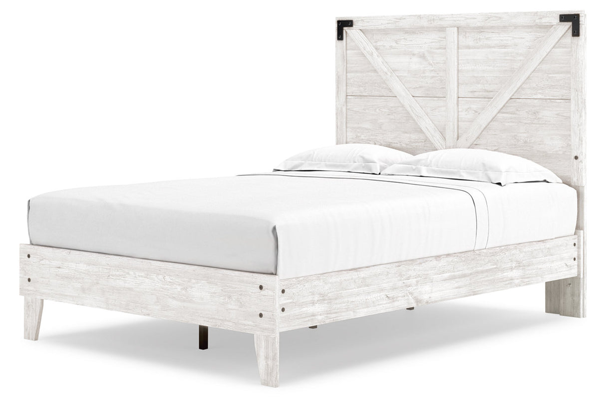 Shawburn White Crossbuck Full Platform Bed from Ashley - Luna Furniture